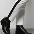 Black Wingtip Boots