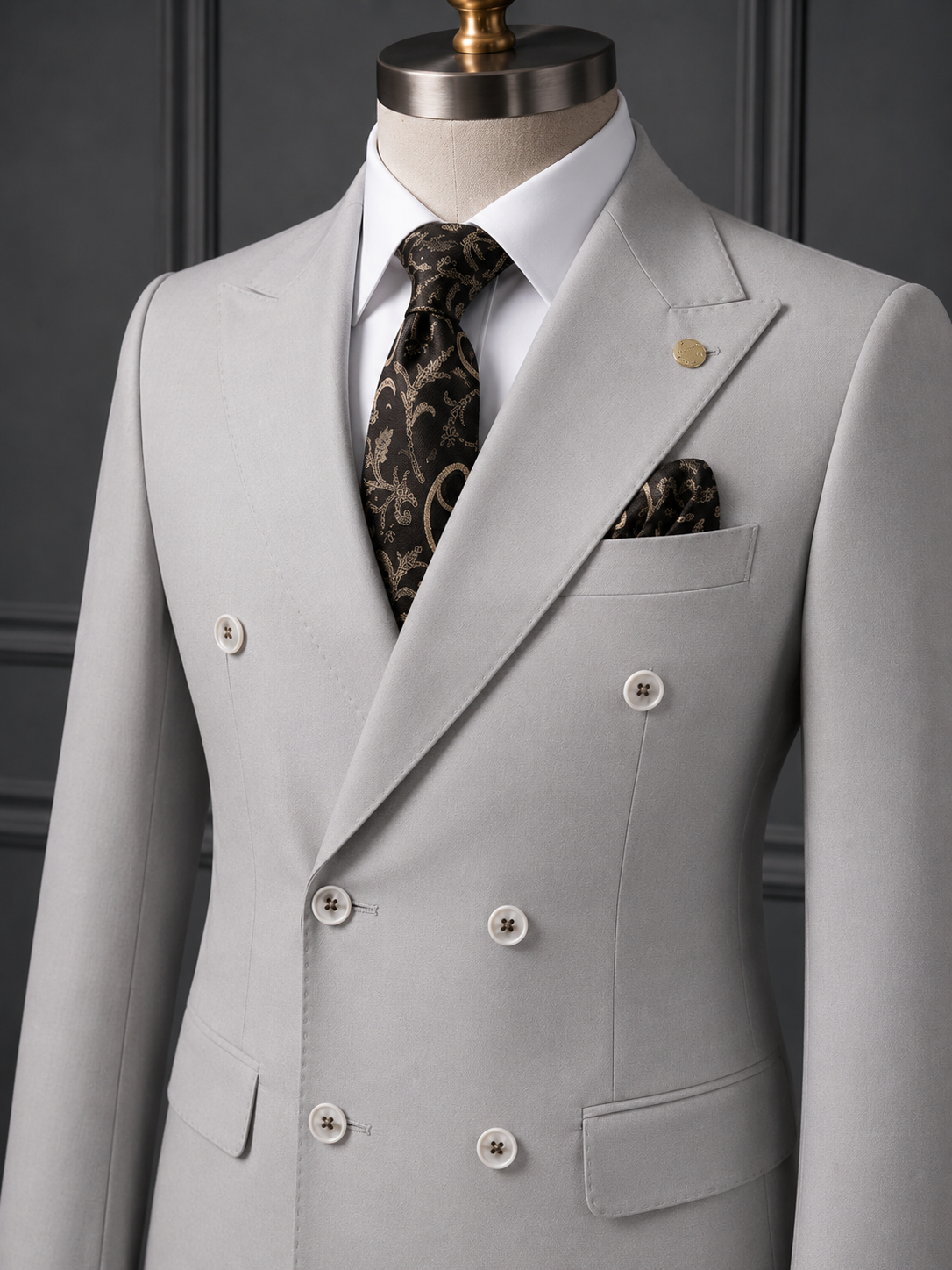 Stone Beige Slim Fit Suit