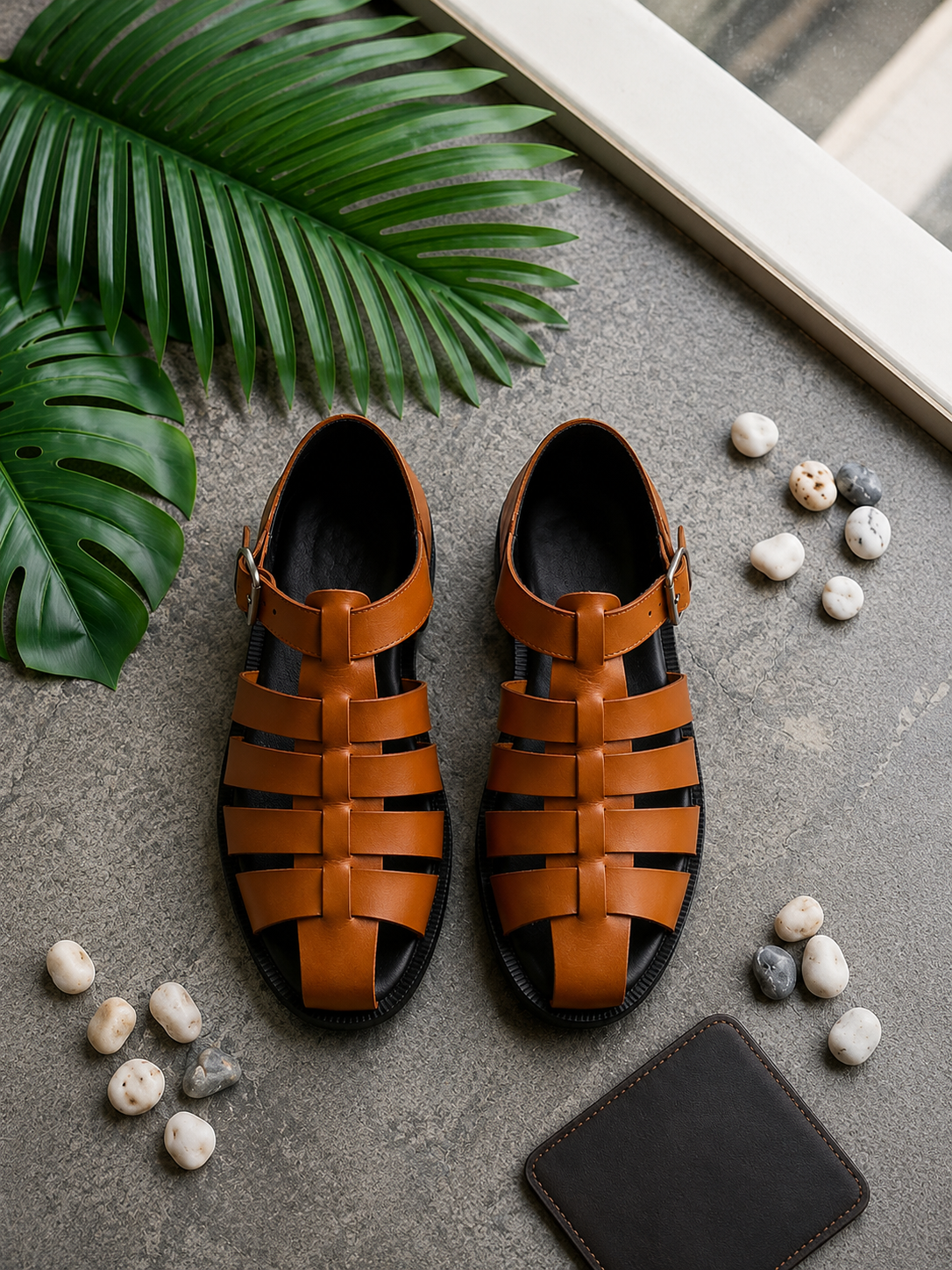 Tan Fisherman Sandals