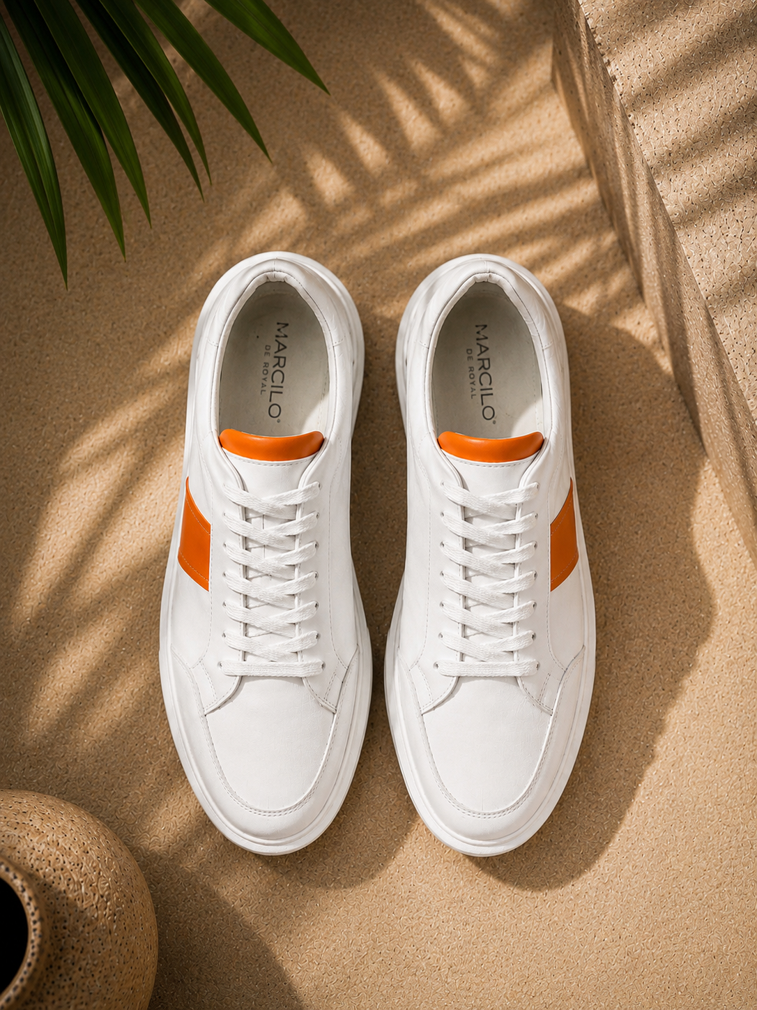 Casual White Low-Top Sneakers