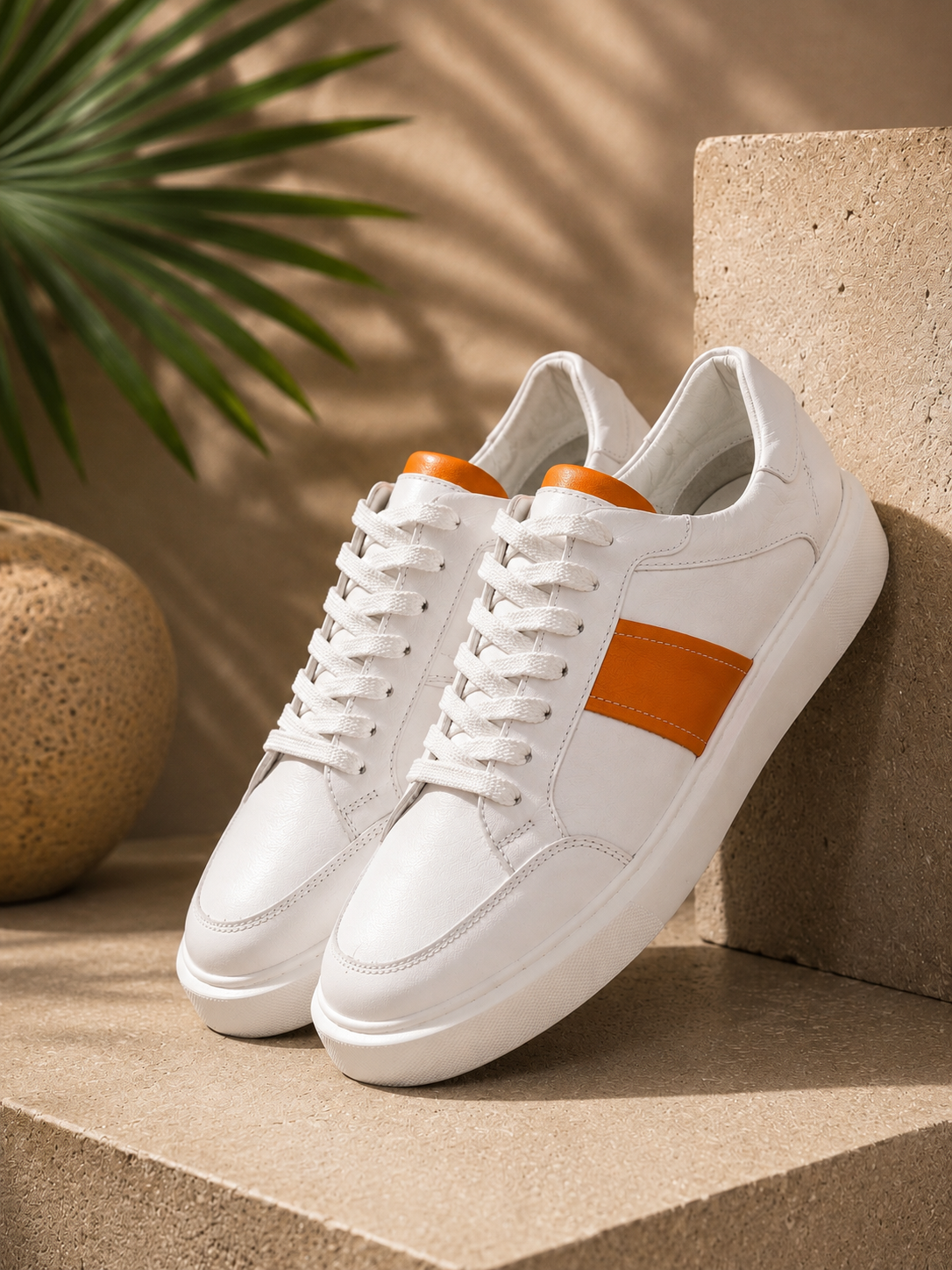 Casual White Low-Top Sneakers