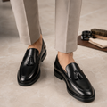 Noir Tassel Loafers