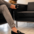 Black Suede Loafer