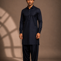 Navy Blue Shalwar Kameez Suit