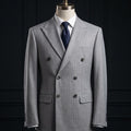 Grey double-breasted suit