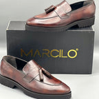 Brown Tassel Chunky Loafers