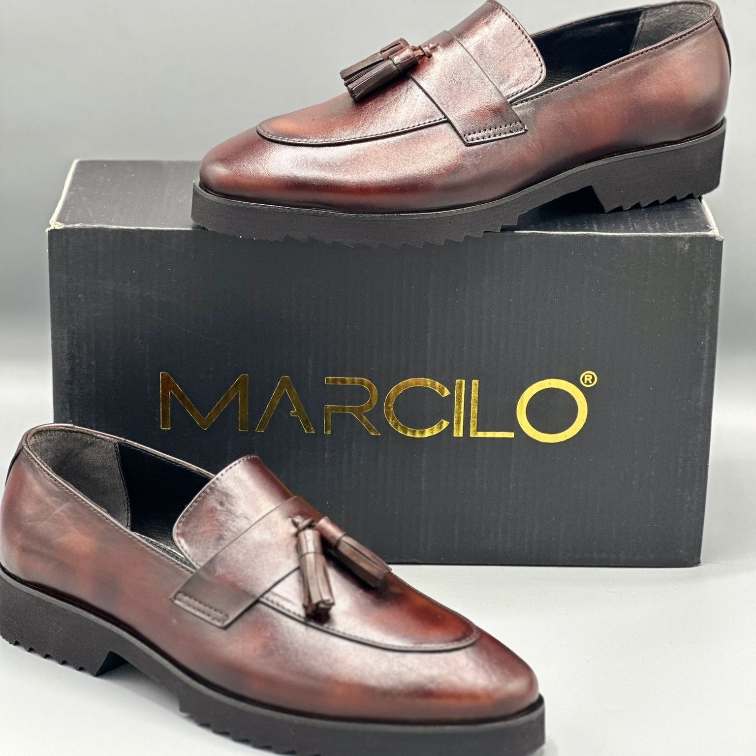 Brown Tassel Chunky Loafers