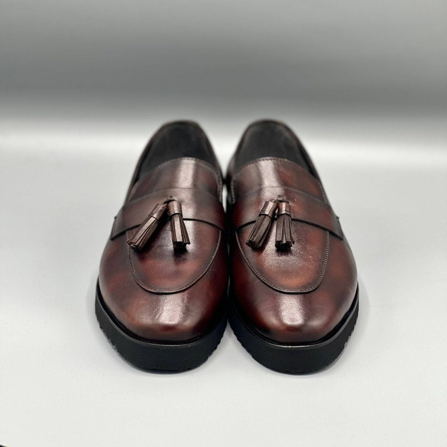 Brown Tassel Chunky Loafers Main image