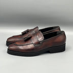 Brown Tassel Chunky Loafers
