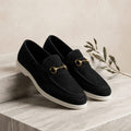 Black Suede Horsebit
