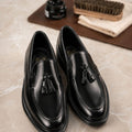 Noir Signature Tassel Loafers
