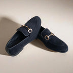 Black Velvet Loafer