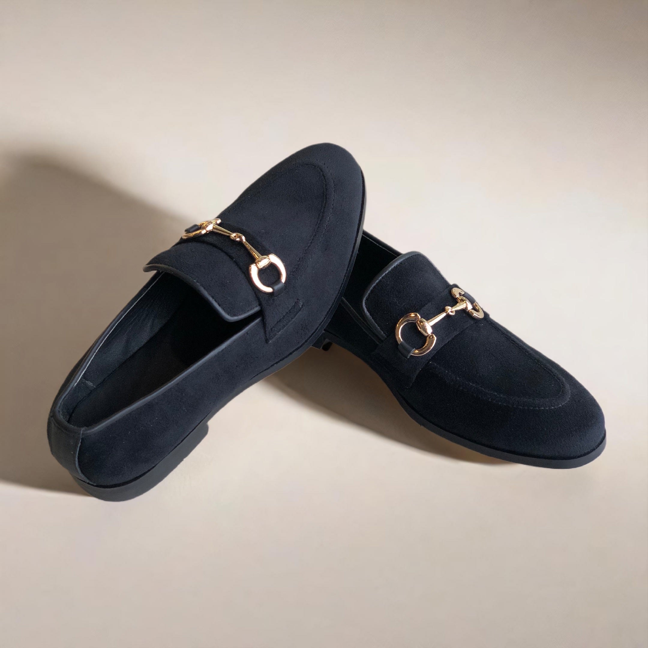 Black Velvet Loafer