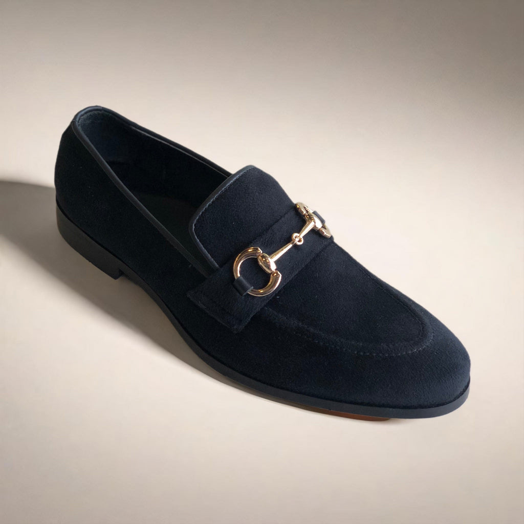 Black Velvet Loafer