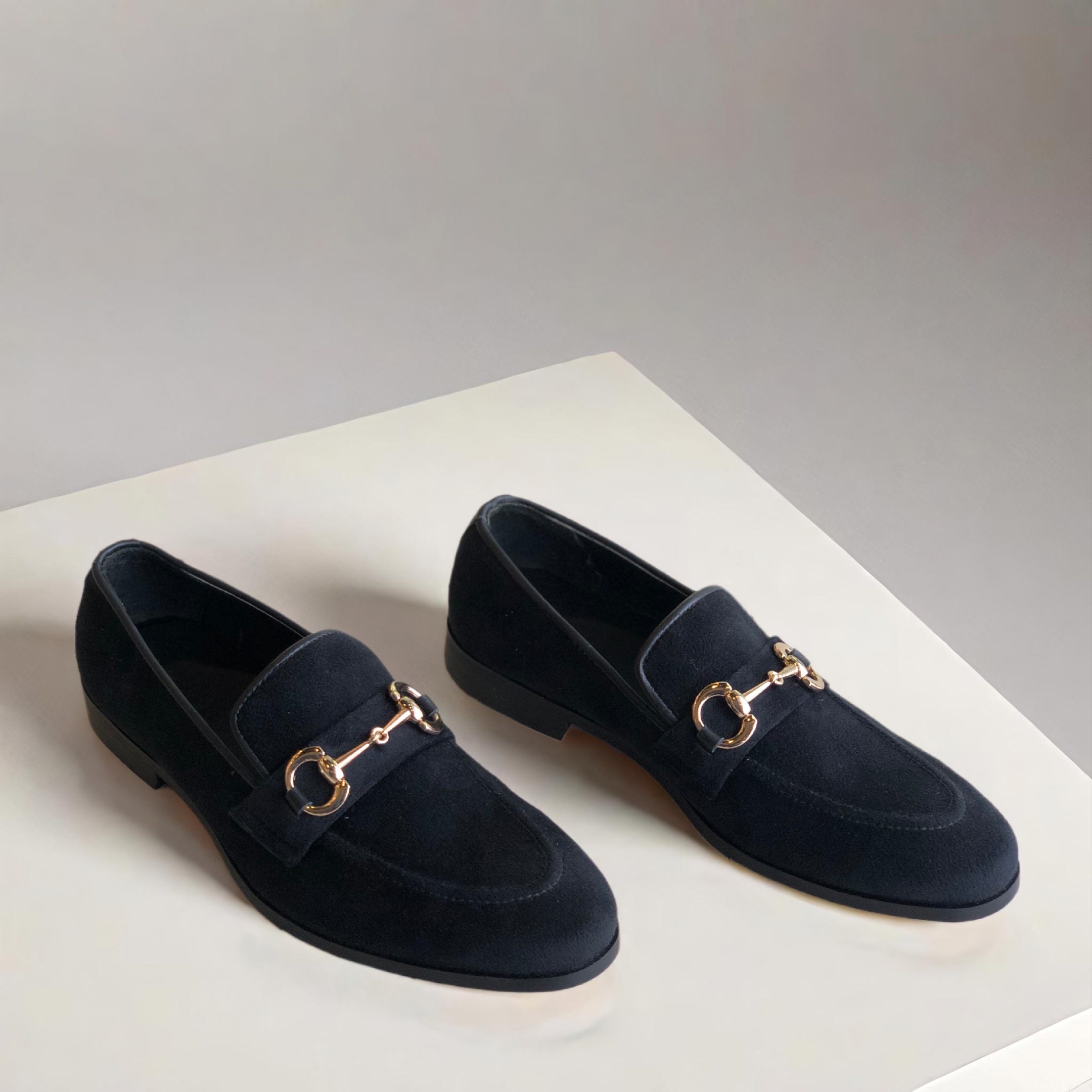 Black Velvet Loafer Main image