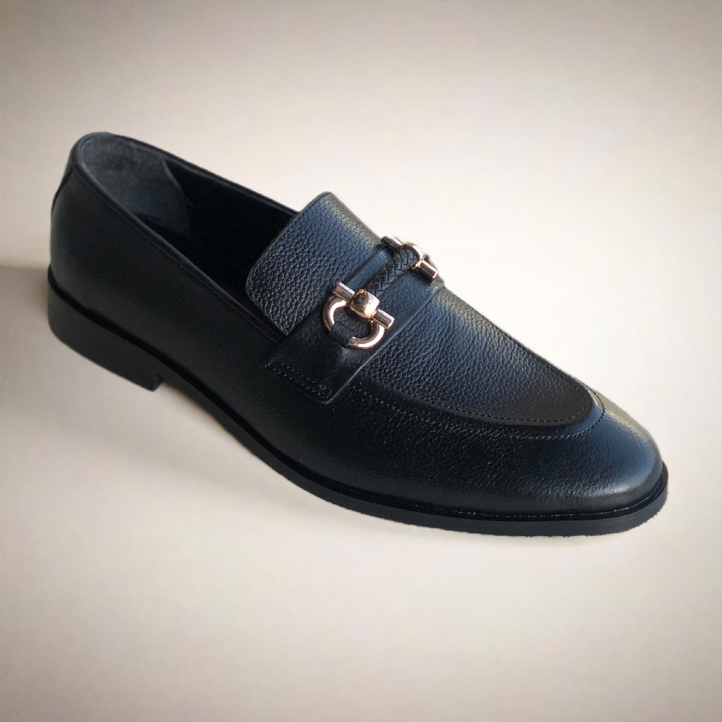 Black Grainy Loafer