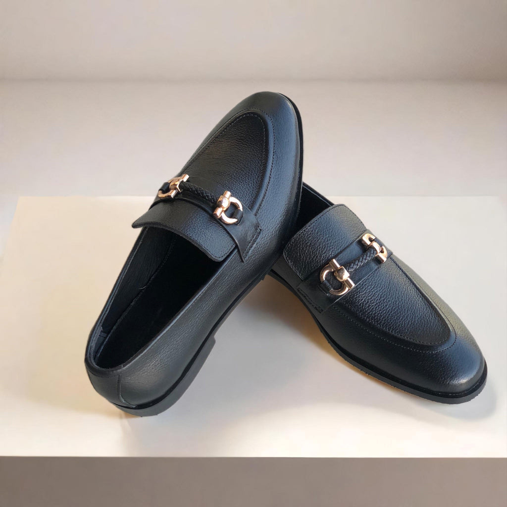 Black Grainy Loafer