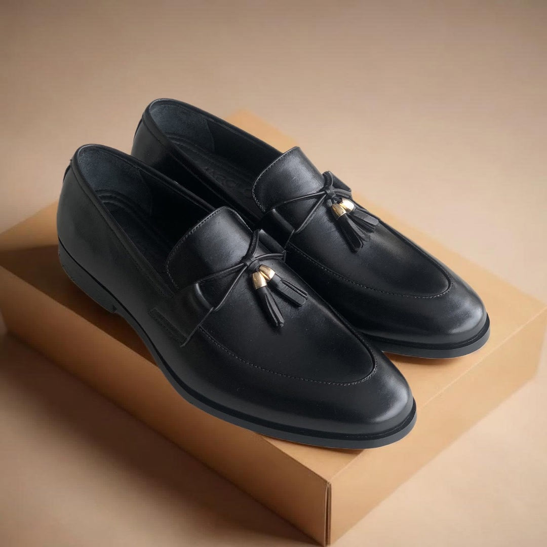 Black Tassel Loafers Main image