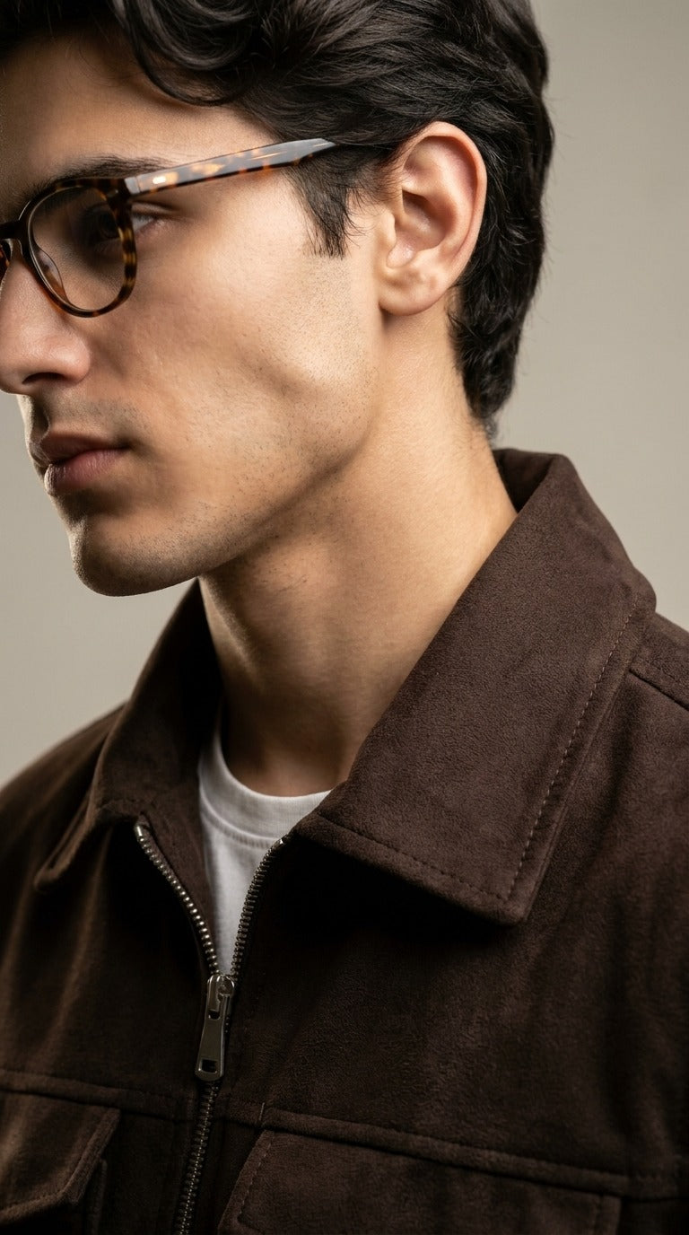 Double Pocket Suede Jacket